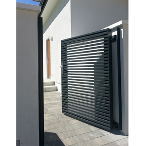 Nuevo estilo Horizontal <span class=keywords><strong>de</strong></span> un solo Panel <span class=keywords><strong>de</strong></span> aluminio principal moderno puerta <span class=keywords><strong>de</strong></span> entrada peatonal diseños para el hogar - Product Image 6