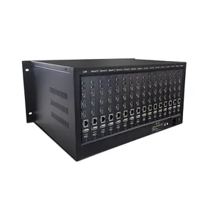 H.265 Decoding For 1 Input 2 Output 4k Cctv Camera Rackmount Surveillance Video Decoder Network Video Decoder