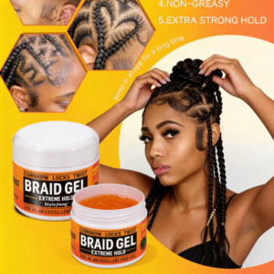 <span class=keywords><strong>Gel</strong></span> per Trecce Private Label Extra Forte Senza Alcool, Cera Modellante per Trecce per Donne e Uomini di Colore - Product Image 2