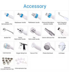 Nouvelle machine de soin du visage Aqua Facial 15 en 1, machine de nettoyage Aqua Facial, machine de soin Hydro Facial pour usage en salon - Product Image 6