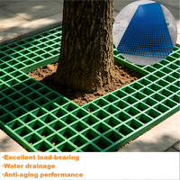 Plaque de protection de racines d'arbres à charge lourde en treillis composite moulé GRP (fibre de verre) pour extérieur, jardin, parc, aménagement paysager, découpe sur mesure