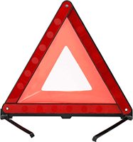 Cadre d'avertissement de sécurité d'urgence Triangle réflecteur pliable voiture camion avertissement de sécurité routière Triangle signe avec stockage