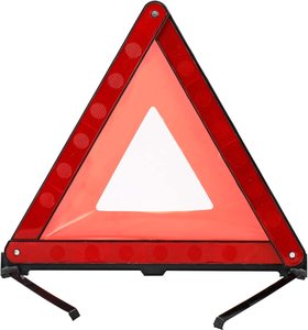 Triangle Emergency Safety Warning Frame Foldable Reflector Car Truck Roadside Safety Warning Triangle Sign With Storage