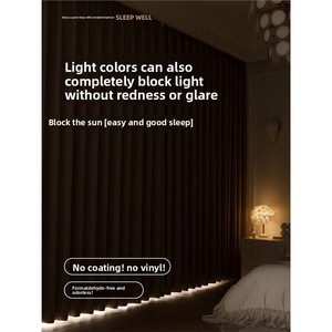 <span class=keywords><strong>Tende</strong></span> Oscuranti al 100% in Ciniglia Master, Nuove 2026, Spesse, Color Crema, Stile Moderno, Tinta Unita per Soggiorni e Camere da Letto - Product Image 2