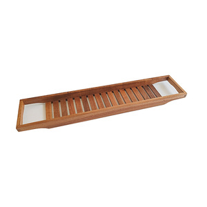 Estante para Bañera de Madera de Acacia 70x14.5x4.5cm, Bandeja Multifuncional para Aperitivos, Estante para Vino con Diseño Desmontable - Product Image 5
