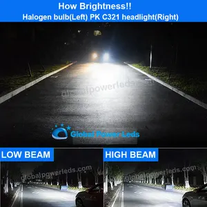 9005 hb3 एलईडी headlamp canbus प्रकाश बल्ब नई c321 कूपर शरीर 18000lm मोटर वाहन H4 H7 H11 ऑटो हेडलाइट का नेतृत्व किया