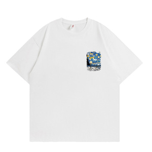 Người Đàn Ông Của Phong Cách Lớp T-Shirts Thiết Lập Màu Khối Thiết Kế Kỹ Thuật Số In Làm Của Vải Dệt Kim - Product Image 1