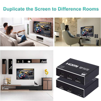 Divisor HDMI 1x3, 1 Entrada y 3 Salidas, 4K 3D, Caja Distribuidora de Audio y Video HDMI, Compatible con Resolución 4Kx2K para HDTV, STB, DVD, PS3, Juegos