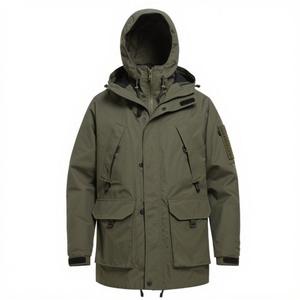 Áo khoác chiến thuật chống nước có mũ trùm đầu, nhiều túi, dùng cho hoạt động ngoài trời, leo núi, đi bộ đường dài, áo gió - Product Image 1