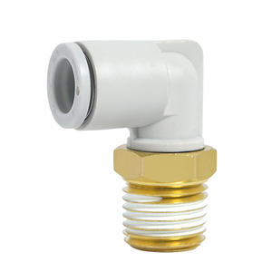 Raccord coudé à filetage externe en laiton, cuivre et plastique SMC pour tuyauterie industrielle – Nouveau - Product Image 3