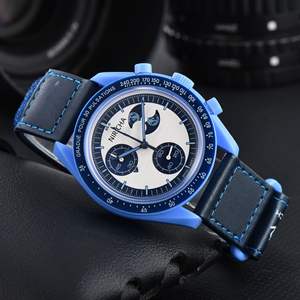 Montres de sport de luxe de haute qualité <span class=keywords><strong>Moonswatch</strong></span> Chronograph Planet Quartz pour hommes - Product Image 1