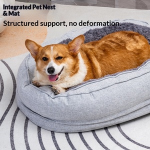 Donut-Katzen-Hunde-Kaninchen-Warmes Abnehmbares Waschbares Haustier-Schlafbett Rund Verdickt Klein - Product Image 3