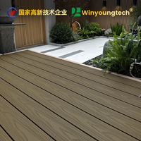 Planches de terrasse en composite bois moderne, co-extrusion WPC, résistantes à l'humidité, écologiques, étanches, à clipser