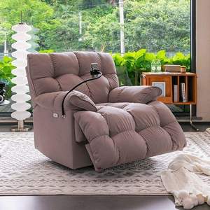 Sans Luxury <b>White</b> Adjustable Footrest Ergonomic Lounge 180 Degree Reclining Chair Power Recliner - Product Image 5
