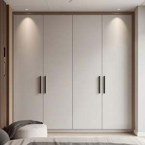 Armoire modulaire en bois massif de conception française moderne personnalisée pour la maison, la chambre à coucher, le vestiaire, le plafond, armoire de rangement tendance - Product Image 6