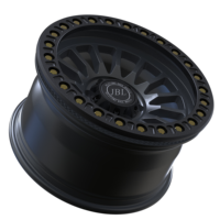 Jantes en alliage d'aluminium forgé tout-terrain 18"-26" 6x139.7 6x135 5x127 Simulé Beadlock Rivets Dorés Multi-Rayons 4x4