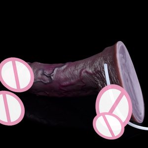 Dildo de silicona suave de doble capa de 12.4 pulgadas, pene grueso con ventosa, juguete sexual realista con eyaculación para uso anal y vaginal. - Product Image 5