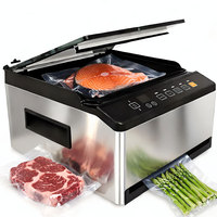 Scelleuse sous vide à chambre pour liquides, aliments et cuisson sous vide, scelleuse sous vide commerciale |   Chambre de 98 kPa/40 L/min, ETL externe de 80 kPa/8 L/min