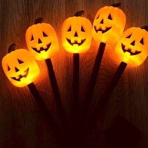 DAMAI Halloween Pumpkin Pathway Lights Orange Lantern Stake String Lights for Outdoor Halloween DecorationsYard Display Party - Product Image 4