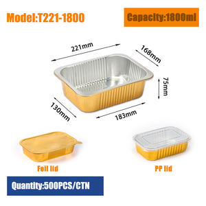 Mercado de Oriente Medio 1800ml Raspador de masa de papel de aluminio comercial Cuchillo de banco para hornear Papel de aluminio profundo Roasting Oans - Product Image 6