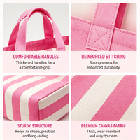 Sac fourre-tout en toile pliable et réutilisable à rayures multicolores avec logo personnalisé, idéal pour le shopping, les voyages et les vacances – Vente en gros usine