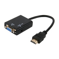 Konverter Hdmi Ke Vga 1080P Ke Vga dengan Adaptor Kabel Audio Konverter Hdmi Ke Vga Harga Murah