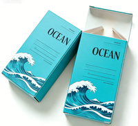 Boîte pliante en papier couché pour emballage personnalisé de parfums, huiles pour cils et ongles, avec impression et gaufrage