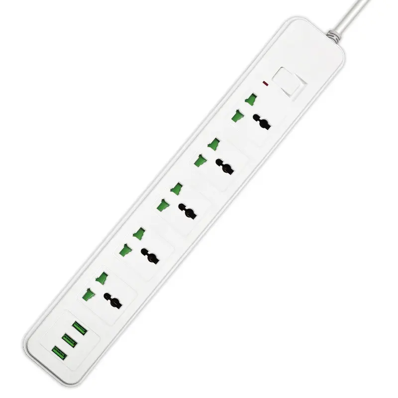 Grensoverschrijdende Levering Van Slimme USB-Socket Multifunctionele 10a Met Lijn Socket Overbelasting Bescherming Schakelaar Socket Paneel