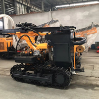 Foreuse DTH automotrice sur chenilles haute performance à moteur diesel pour puits d'eau, profondeur 20m