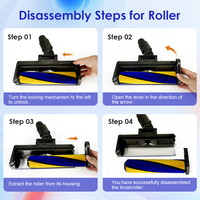 Tête de brosse pour tapis et sols, lumière LED laser, tête de brosse de nettoyage motorisée pour aspirateur V7 V8 V10 V11 V15 SLIM V6 G5