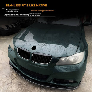 Rejilla Delantera Negra Estilo Riñón de Doble Listón de Plástico ABS para BMW Serie 3 E90 E91 2005-2008 Pre-LCI Modificación de Coche con Luz - Product Image 6