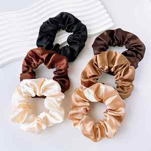 Serre-tête en satin uni, nouveau design à nœud, haute élasticité, accessoire capillaire simple et haut de gamme, best-seller - Product Image 3