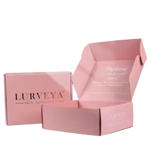 HOT Trending Skincare / Beauty / Clothing Pink Paper Custom Shipping Mailer Boxes Logo Gift Delivery Mailing Packaging Box