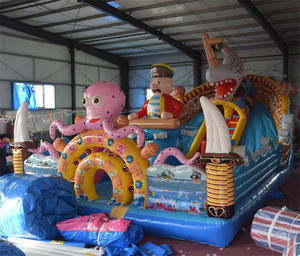 Château gonflable géant personnalisé avec toboggan, prix de gros, équipement <span class=keywords><strong>pour</strong></span> parcs d'attractions - Product Image 2