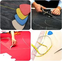 10 marqueurs de craie triangulaires pour tailleur, précises et durables, pour la couture, les fournitures de couture et les accessoires