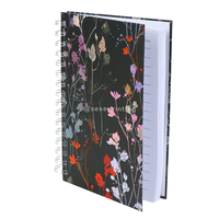 Journaux professionnels personnalisés de reliure en fil métallique A4 A5 A6 planificateurs Pages d'impression à couverture rigide avec logo personnalisé
