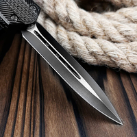 Couteau de chasse pliable en acier inoxydable 440C, manche en alliage de zinc, couteau tactique EDC, couteau de poche utilitaire, camping en plein air, OEM ODM