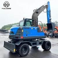 Efisiensi Kerja Tinggi Mini Excavator FULCORE Kapasitas Bucket 0.27m³ Kemampuan Manuver Tinggi untuk Penanganan Material Mini Excavator