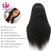 Perruque Frontale 13x6 Sans Colle en Dentelle HD Entière, Cheveux Indiens Vierges, Perruques de Cheveux Humains Vierges à Cuticules Alignées