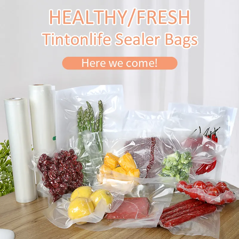 Vendita calda eco-friendly PA + PE Bpa free food vacuum sealer bag rolls per la conservazione