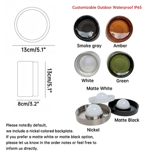 Noordse moderne kleine design gekleurde wandlamp rond glazen nachtkastje slaapkamer luxe wandlamp achtergrond <span class=keywords><strong>LED</strong></span> wandlamp - Product Image 4