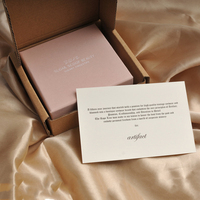 Juego de embalaje de joyería, caja de cajón rosa con inserto para pendiente, sobre, bolsa, Introducción, tarjeta de agradecimiento, caja de correo, logotipo personalizado