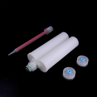 Tube de calfeutrage vide en plastique adhésif 1:1, distributeur de tube époxy bi-composant pour adhésif électronique, cartouche double 400ml