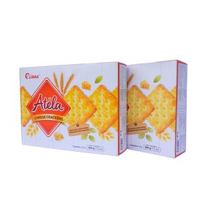 LIBRA Atela Organic Cheese Crackers Premium Baked Snack Crispy Bite Cheese Flavor <b>Sweet</b> and Salty <b>Box</b> 204g - Product Image 5