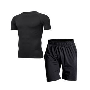 Ensembles de sport extensibles pour hommes - Vêtements de compression à séchage rapide |   Combinaisons d'entraînement pour le basketball et la course à pied |   Fabrication sur mesure en gros - Product Image 2