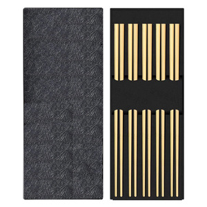 ตะเกียบสแตนเลส 304 ชุบไทเทเนียมสีสันสดใส ชุดสี่เหลี่ยม 12 ชิ้น ดีไซน์สร้างสรรค์สำหรับผู้ใหญ่ - Product Image 2