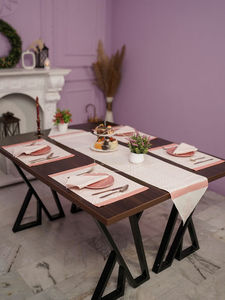 Placards de labyrinthe Chic Style naturel imprimé fleuri décoration de la maison mariage fête de jardin chemin de Table napperon - Product Image 6