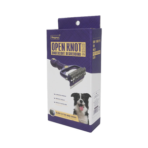 Strumento di toelettatura per animali domestici in plastica di qualità Premium con comoda maniglia per un accurato controllo di spargimento di cani e gatti nei saloni di animali domestici - Product Image 6