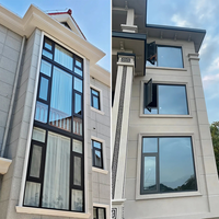 Fenêtre à battant moderne en aluminium 2026, insonorisée, à rupture de pont thermique, double vitrage, conception personnalisable, fenêtres en aluminium pour maison