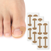 Autocollants de pied de correction d'ongle d'orteil indolores sans colle